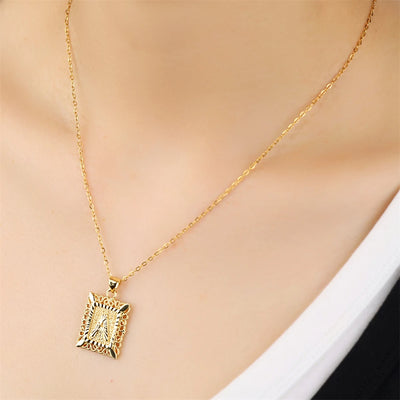 Elegant Gold Initial Pendant