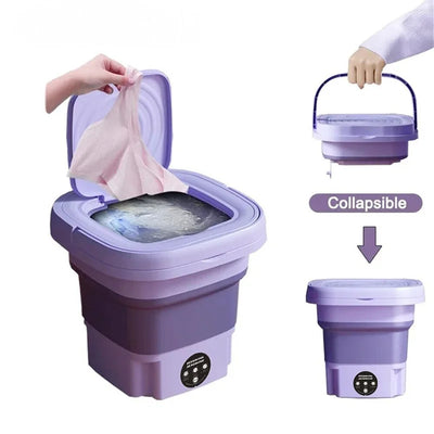 Compact 8L Foldable Washing Machine - Your Portable Laundry Solution