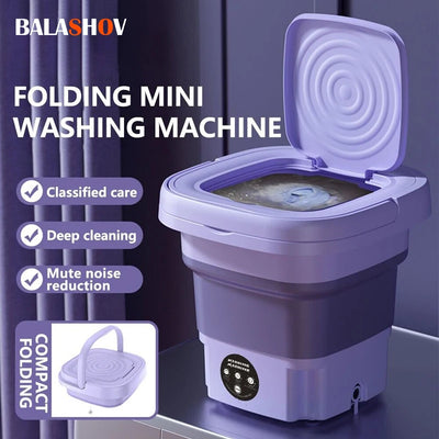 Compact 8L Foldable Washing Machine - Your Portable Laundry Solution