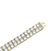 2-Row Micro Pave AAA Cubic Zirconia Tennis Bracelet