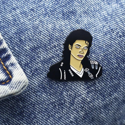 Michael Jackson Metal Brooch Enamel Pin