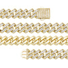 18mm Baguette Cubic Zirconia Bracelet - Gold or Silver Plated