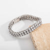 2-Row Micro Pave AAA Cubic Zirconia Tennis Bracelet