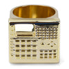 Gold/Silver Plated MPC Drum Machine Ring - Perfect for Hip Hop Producers