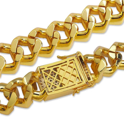 Iced Out Link Chain Bracelet with Micro Pave CZ Stones