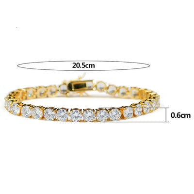 AAA+ Cubic Zirconia 6mm Tennis Bracelet