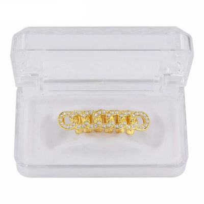 Golden Links: Pure HQ Gold Color Plated Cuban Link Grillz