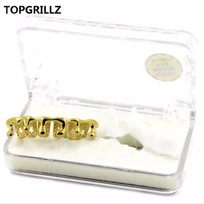 Drip Bottom Grillz: Yellow Gold, Silver, Rose Gold Plated