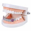 Vamp it Up: Iced Out Gold & Silver Plated Vampire Teeth Grillz with Micro Pave CZ Stones