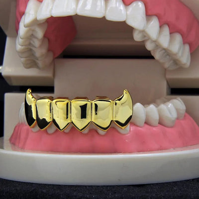 Gilded Fangs Yellow Gold Plated Bottom Grillz