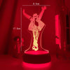 Michael Jackson Sign 3D Illusion Lights Table Desk Lamp"