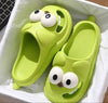 Tongue Kiss Slippers - Big Eyes Dog, Non-Slip Cloud Slides, 3D Cartoon Sandals