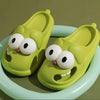 Tongue Kiss Slippers - Big Eyes Dog, Non-Slip Cloud Slides, 3D Cartoon Sandals