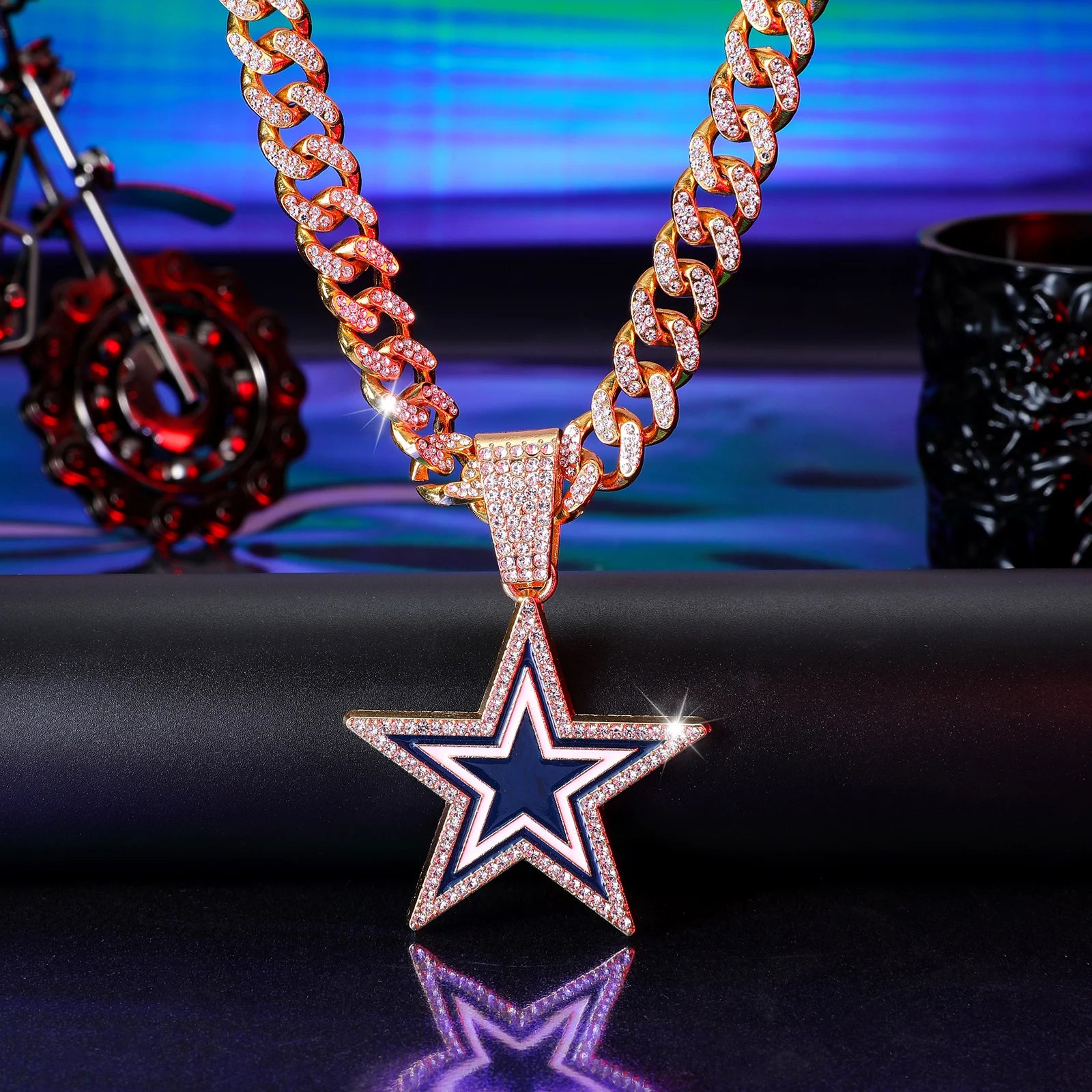 Dallas Cowboys Gold Necklace Pendant shops