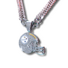 Pittsburgh Steelers Helmet Pendant with 20" Cuban Link Necklace