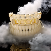 Luxe Hollow CZ Gold Grillz – Bold Iced-Out Statement