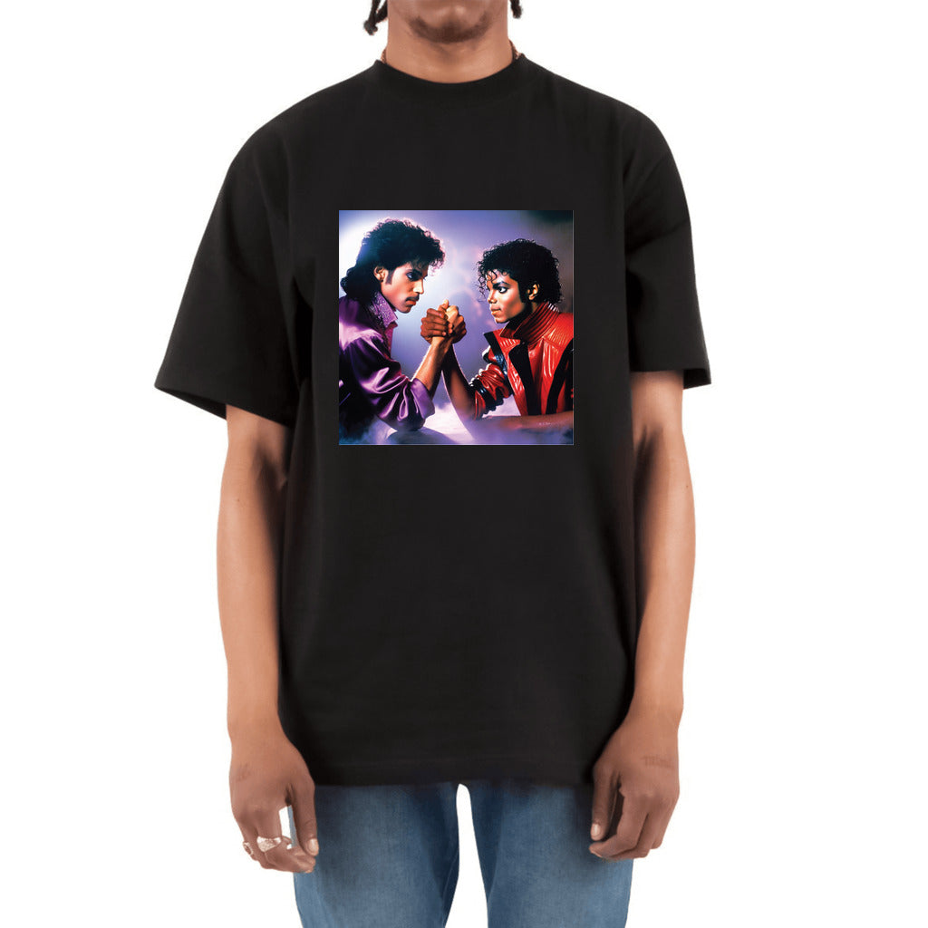 Michael vs Prince - Heavyweight T-Shirt