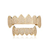 Iced Out Gold Plated Fang Grillz Set