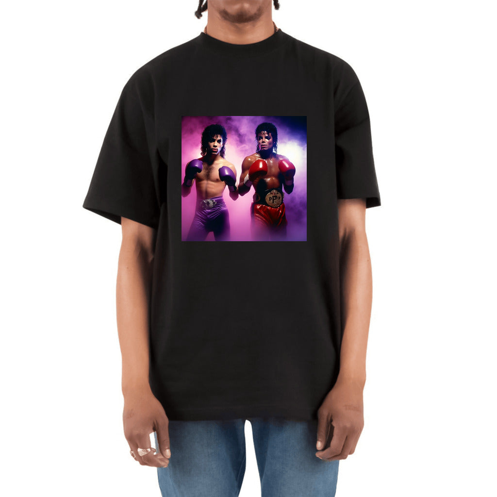 Michael vs Prince - Heavyweight T-Shirt