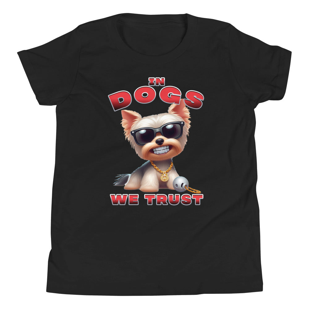 "In Dogs We Trust" T-shirt - Yorkshire Terrier - Kids
