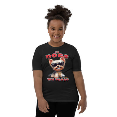 "In Dogs We Trust" T-shirt - Yorkshire Terrier - Kids