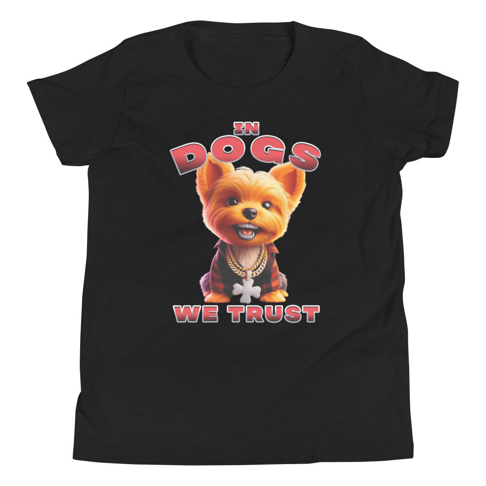 "In Dogs We Trust" T-shirt - Yorkshire Terrier - Kids