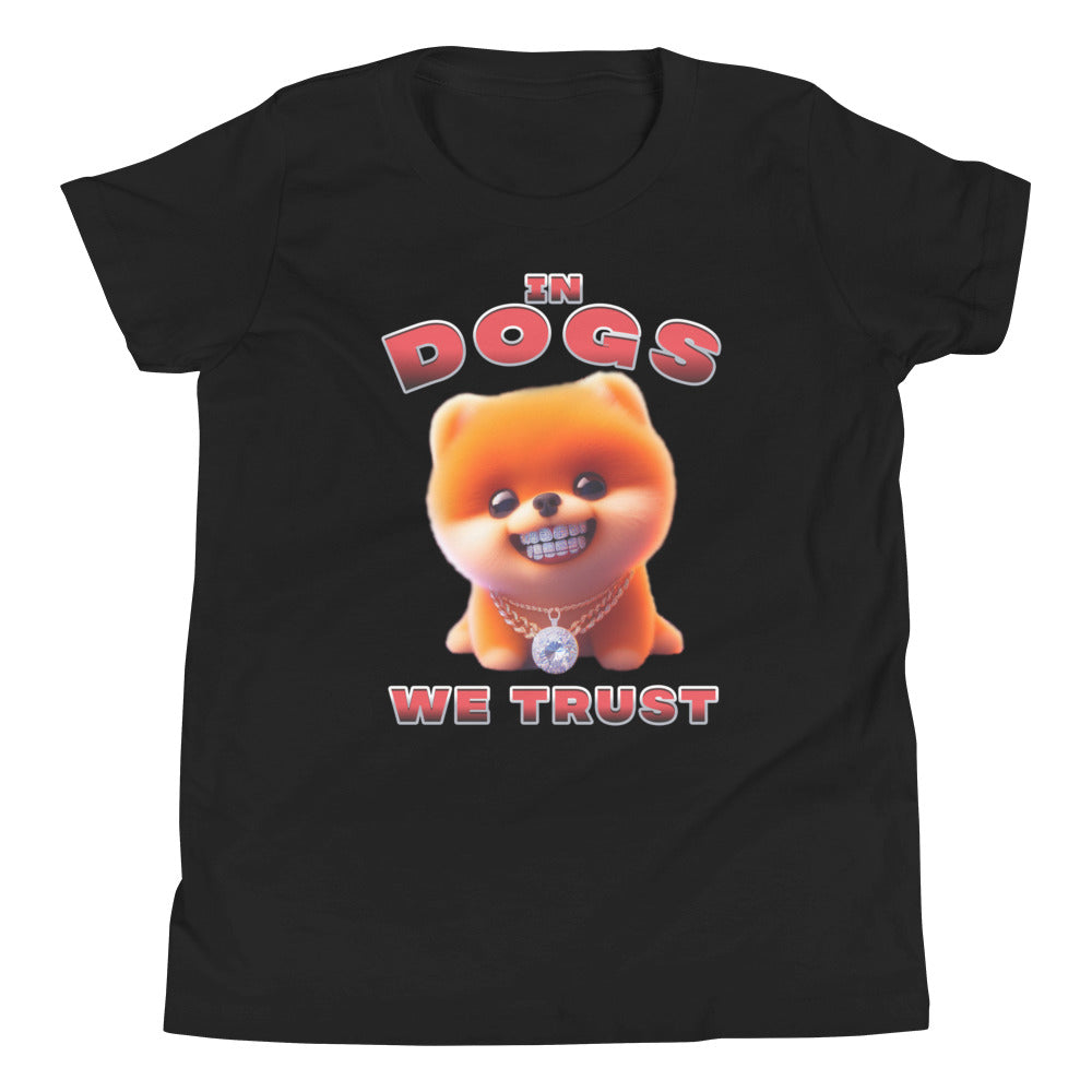 "In Dogs We Trust" T-shirt - Pomeranian - Kids