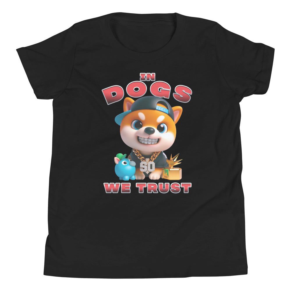 "In Dogs We Trust" T-shirt - Shiba Inu - Kids