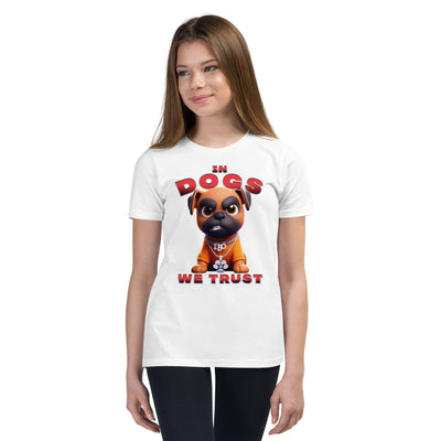 "In Dogs We Trust" T-shirt - Boxer - Kids